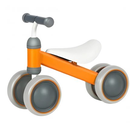 Buyluxe Toddler Balance Bike with Four Wheels  Orange